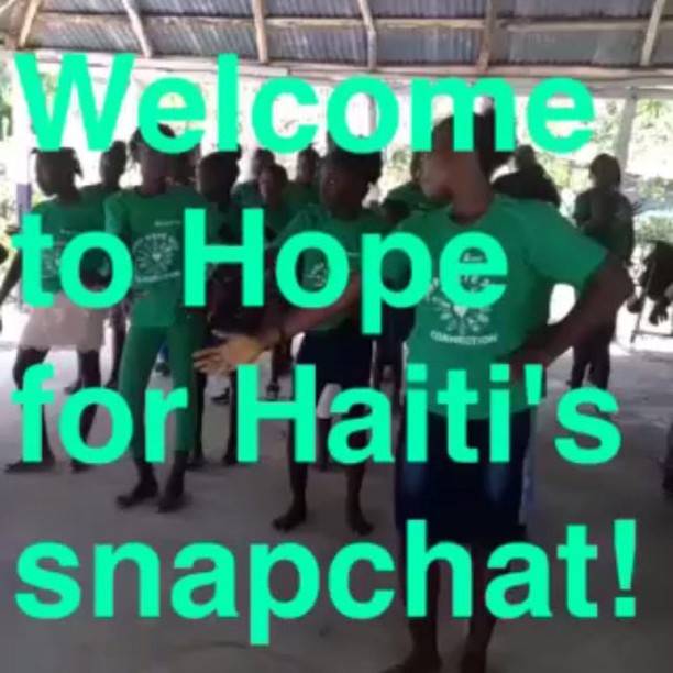 We’re officially on snapchat! follow us today @hopeforhaitifl for live updates from the field! here’s a peak of our first snap!!! #haiti #hopeforhaiti We're officially on snapchat! follow us today @hopeforhaitifl for live updates from the field! here's a peak of our first snap!!! #haiti #hopeforhaiti