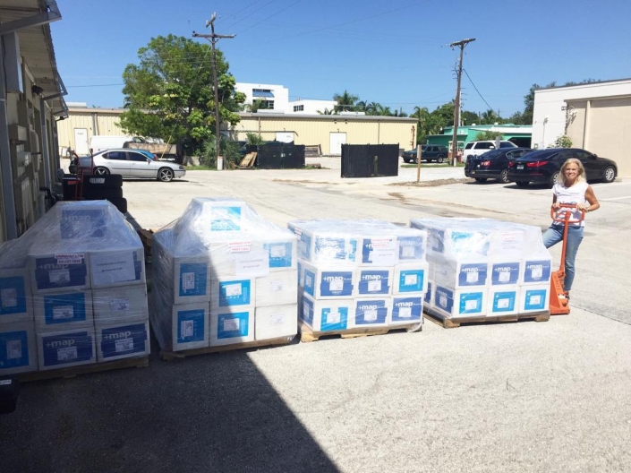 It’s always a good day when it’s a @mapintl day. we are incredibly grateful to our partnership with map international and their unwavering dedication to serving the haitian people. these #blueboxes are filled with life saving medications and medical supplies that are headed to #haiti! #thankyou #mesianpil shout out to our gift in kind program director @cgrassi212 the muscle behind our #healthcare program. #hopeforhaiti #teamhope #womenwholift It's always a good day when it's a @mapintl day. we are incredibly grateful to our partnership with map international and their unwavering dedication to serving the haitian people. these #blueboxes are filled with life saving medications and medical supplies that are headed to #haiti! #thankyou #mesianpil shout out to our gift in kind program director @cgrassi212 the muscle behind our #healthcare program. #hopeforhaiti #teamhope #womenwholift