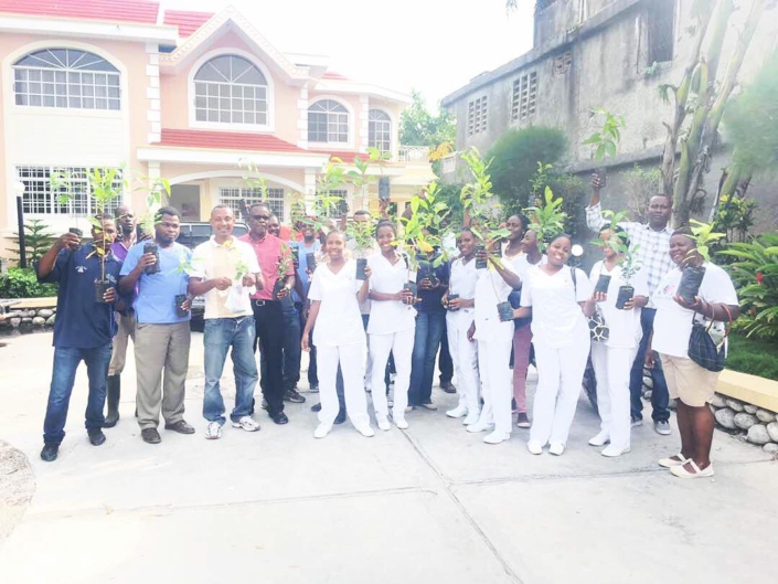 Our team in #lescayes all received a fruit tree to plant at their home or in their community in honor of the one year anniversary of #hurricanematthew we are on a mission to plant as many trees as possible to help rejuvenate the trees lost last year! #haiti #hopeforhaiti #trees #teamhope Our team in #lescayes all received a fruit tree to plant at their home or in their community in honor of the one year anniversary of #hurricanematthew we are on a mission to plant as many trees as possible to help rejuvenate the trees lost last year! #haiti #hopeforhaiti #trees #teamhope