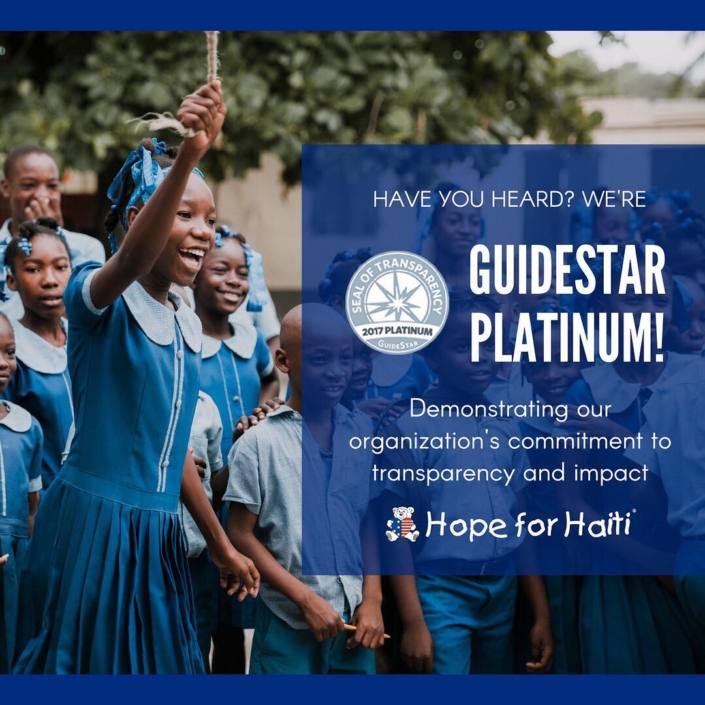We did it! we’re #guidestarplatinum. with this seal, we’ve demonstrated our commitment to transparency and results. we’re proud to share our key metrics with the world and showcase the changes we’re making! #haiti #nonprofit #hopeforhaiti We did it! we're #guidestarplatinum. with this seal, we've demonstrated our commitment to transparency and results. we're proud to share our key metrics with the world and showcase the changes we're making! #haiti #nonprofit #hopeforhaiti