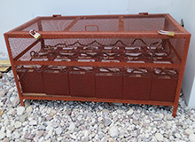 Batteries connected to solar panels