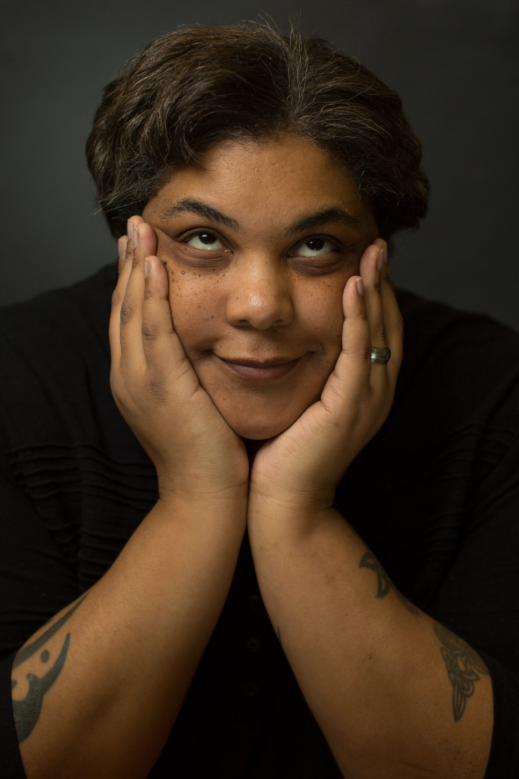 Author Roxane Gay in Coleman hall on the campus of Eastern Illinois University in Charleston, Illinois on January 31, 2014. (Jay Grabiec)